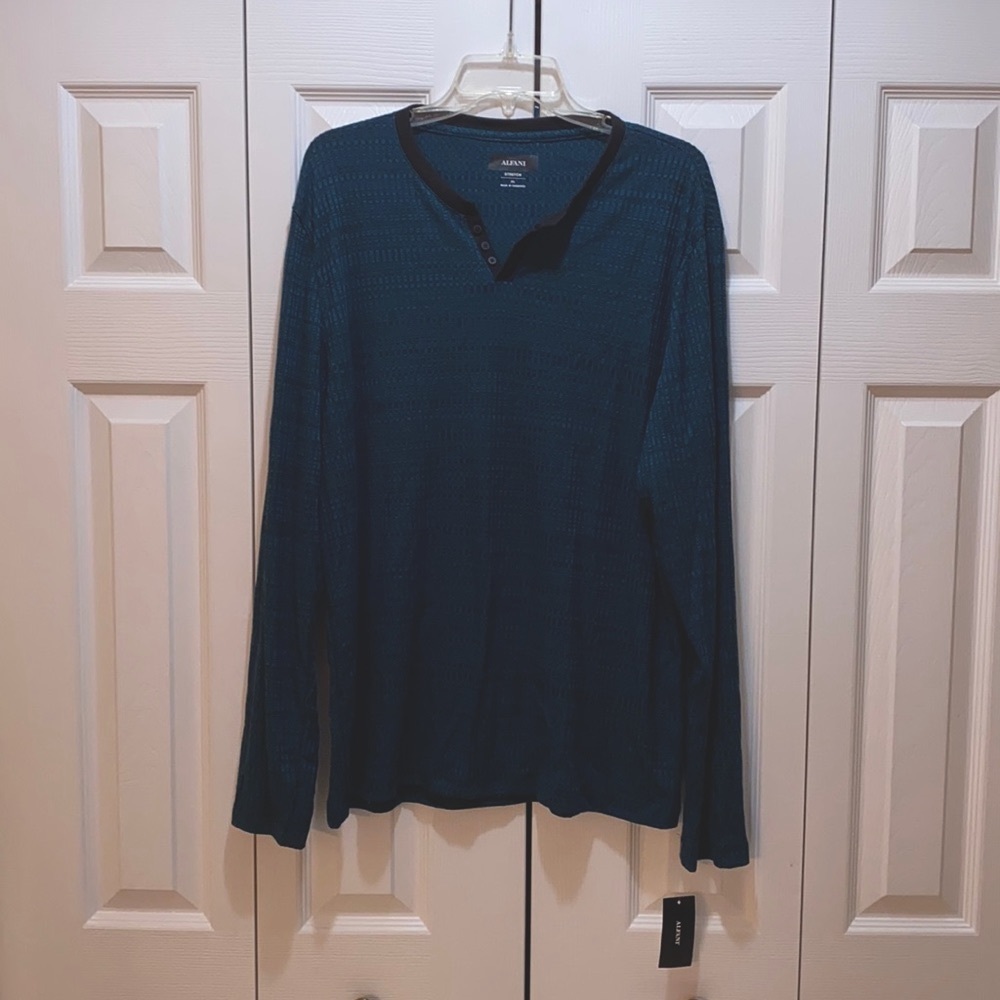 Teal long sleeve lightweight men’s shirt - xl